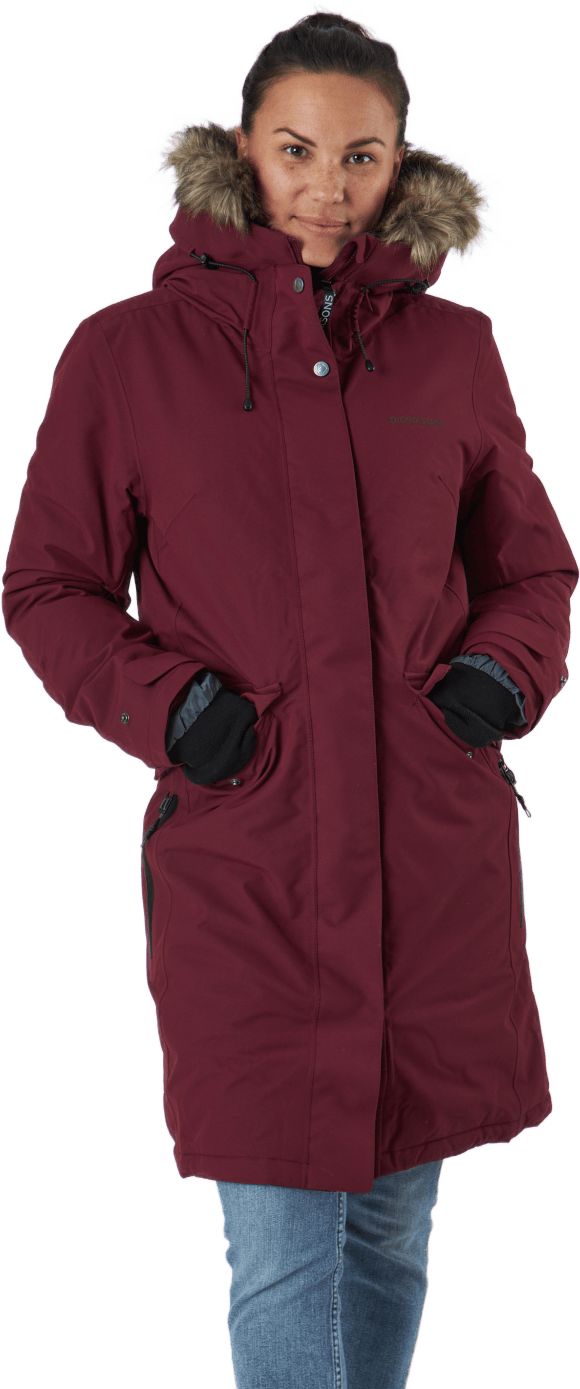 Erika Wns Parka 2 Rioja Red, Female, Abbigliamento, giacche, Rosso, 48