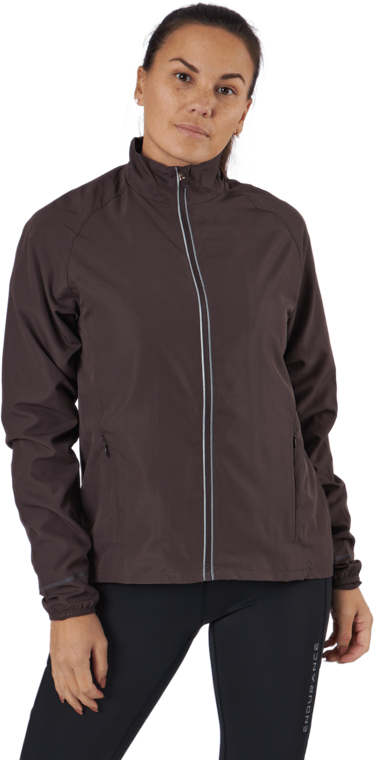 Shela W Jacket Deep Shale, Female, Apparels, jackets, Running, Brown, 42