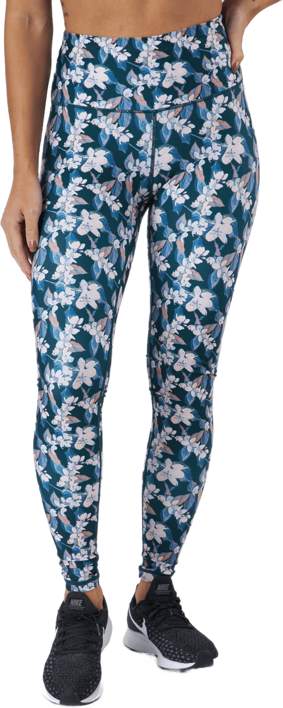 Summer W Print Waist Tights Print, Female, Apparels, Leggings, Running, Multi color, 36
