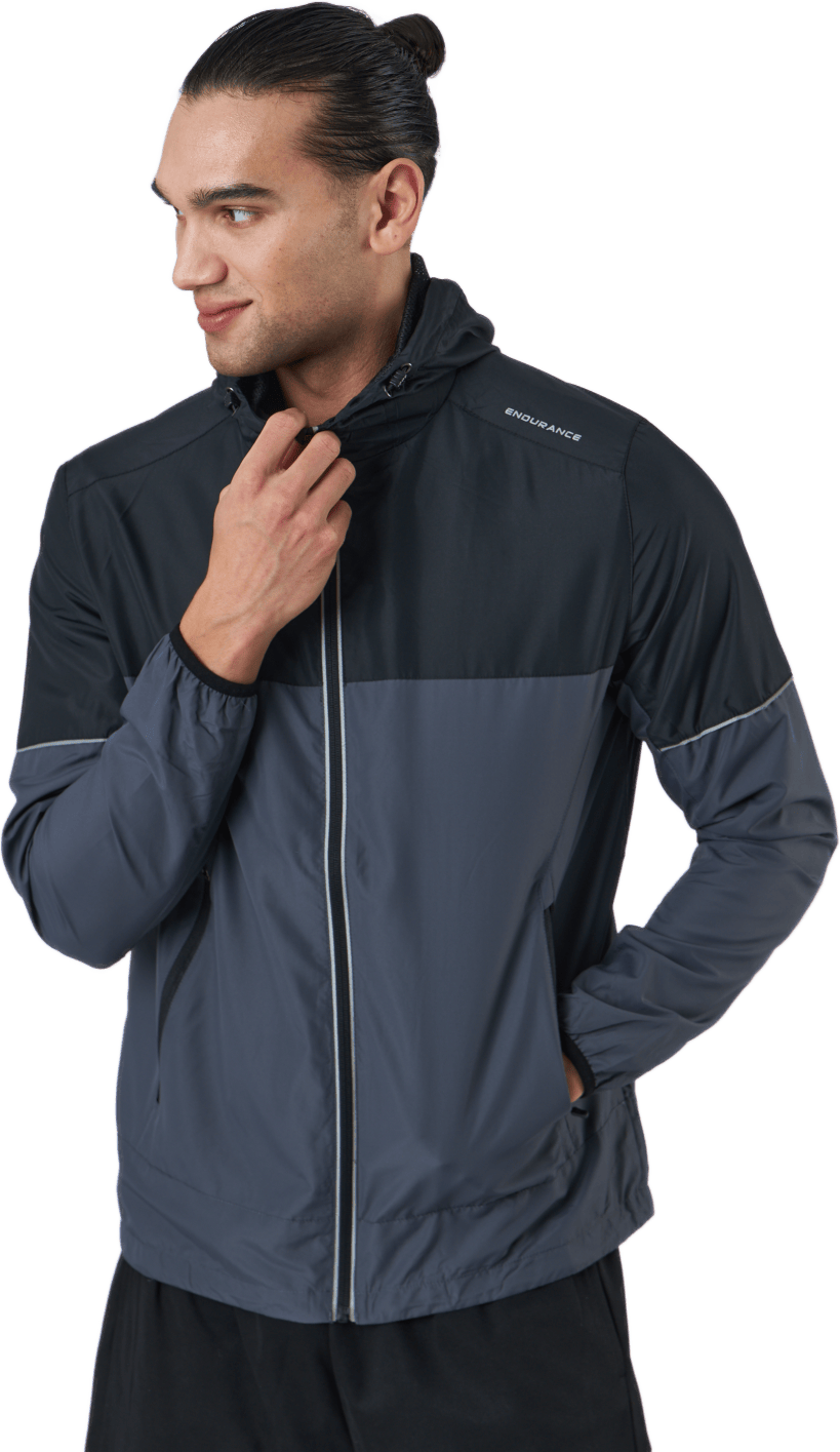 Verbol M Running Jacket W/hood India Ink - Bild 2