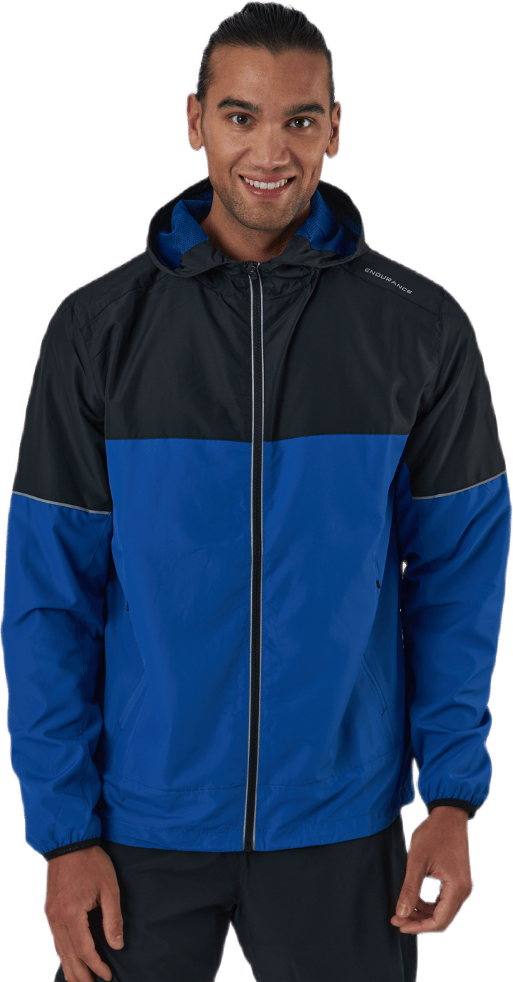 Verbol M Running Jacket W/hood Deep Ocean - Bild 2