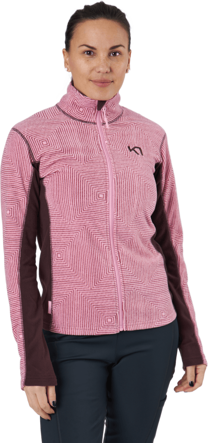 Ingeborg Fleece Prism, Female, Apparels, jackets, Pink, XL