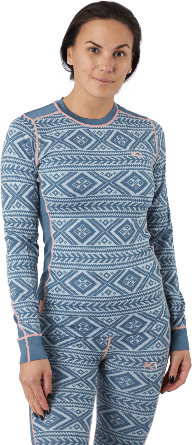 Floke Long Sleeve Sail, Female, Apparels, base layers, Alpine sports, Blue, L