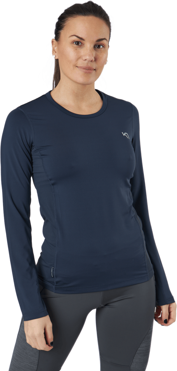 Nora Long Sleeve Marin, Female, Odzież, Koszule, Trening, Niebieski, L