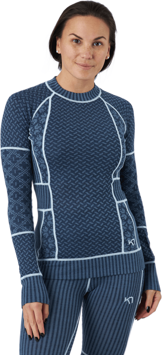 Smekker Long Sleeve Marin, Female, Apparels, base layers, Alpine sports, Blue, XS
