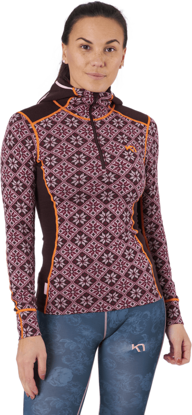 Rose Hood Syrup, Female, Vêtements, couches de base, Sport d'hiver, Multicolore, XL