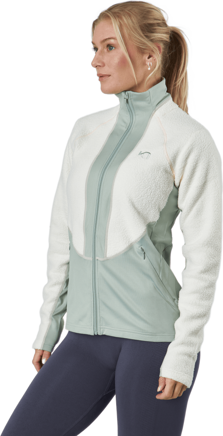 Ragnhild Full Zip Midlayer Nwhite