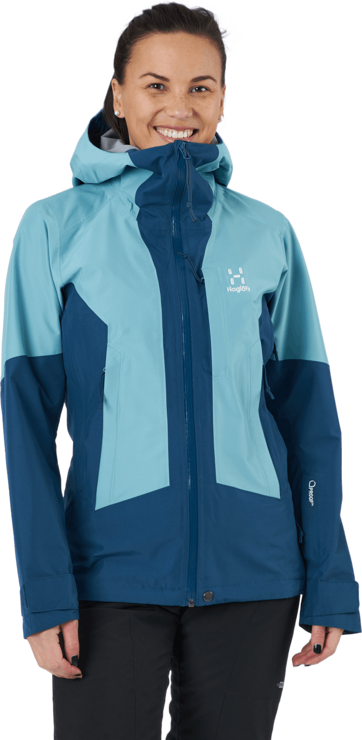 Lumi Jacket Women Dark Ocean/frost Blue, Female, Apparels, jackets, Alpine sports, Blue, XS