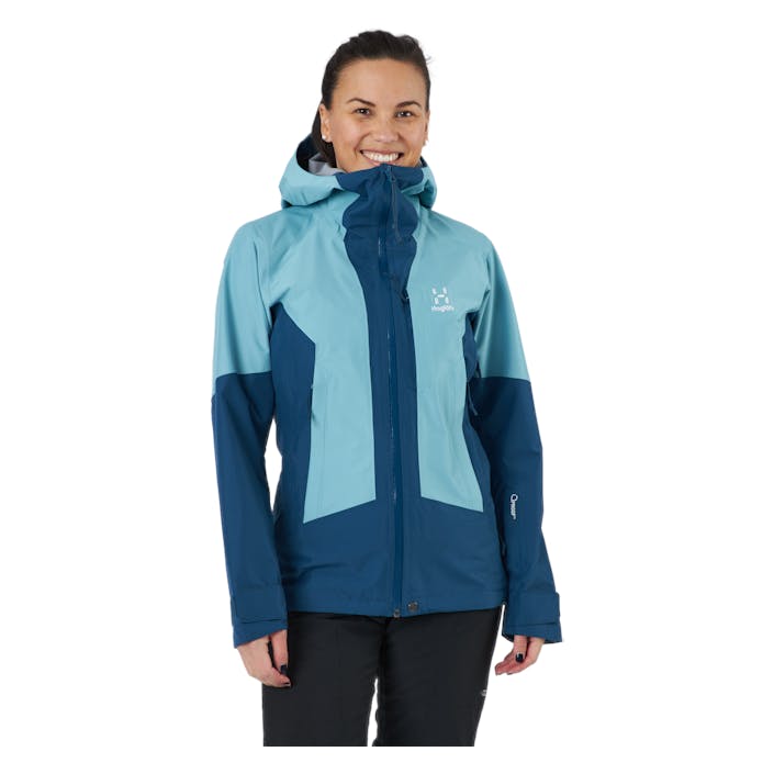 Lumi Jacket Women Dark Ocean/frost Blue, Female, Apparels, jackets, Alpine sports, Blue, XS