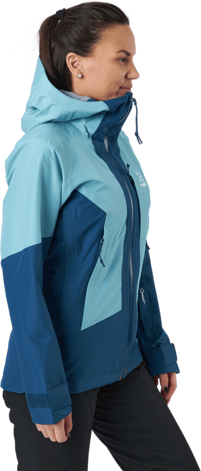 Lumi Jacket Women Dark Ocean/frost Blue - Bild 2
