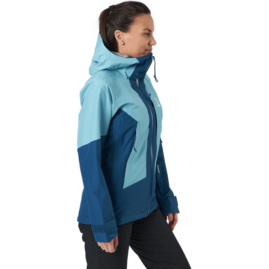 Lumi Jacket Women Dark Ocean/frost Blue - Bild 2