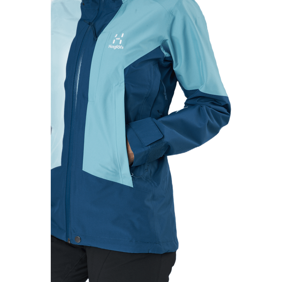 Lumi Jacket Women Dark Ocean/frost Blue - Bild 5