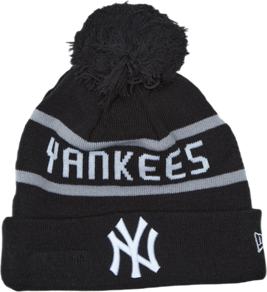 Jake Cuff Knit - Yankees Black, Unisex, Odevy, čiapky a čiapky, Čierna, ONESIZE