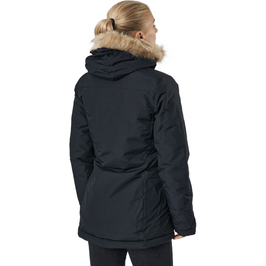 W Hooded Parka Black - Bild 3
