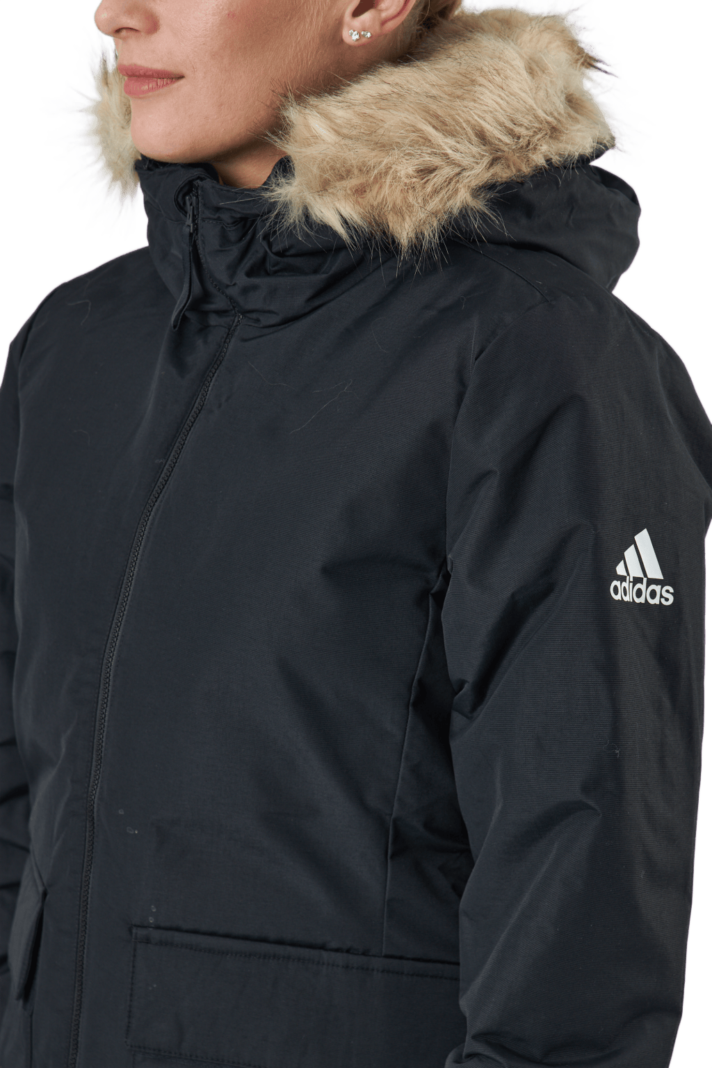 W Hooded Parka Black - Bild 4