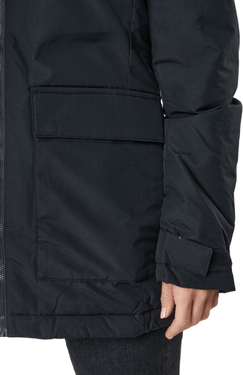 W Hooded Parka Black - Bild 5