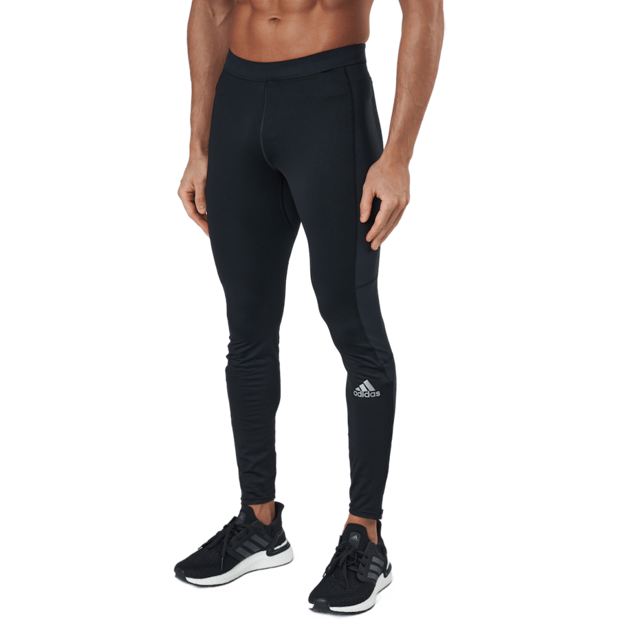 Adidas Saturday Warm Running Leggings Men Black