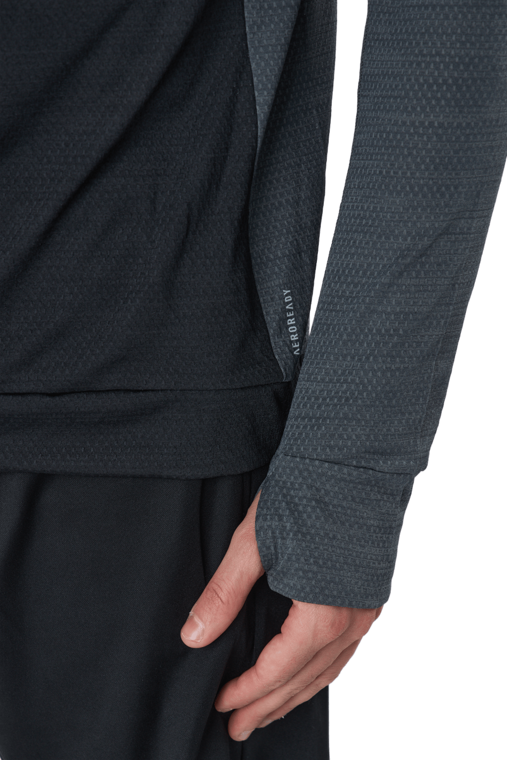 Adidas Turtle Graphic Block Longsleev Tee Men Black / Grey Six - Bild 5