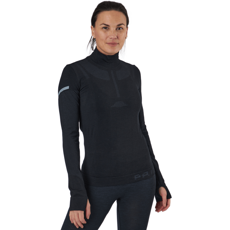 Primeknit Mid Layer W Black Melange / Grey