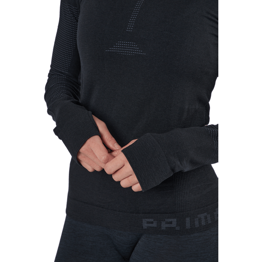 Primeknit Mid Layer W Black Melange / Grey - Bild 5