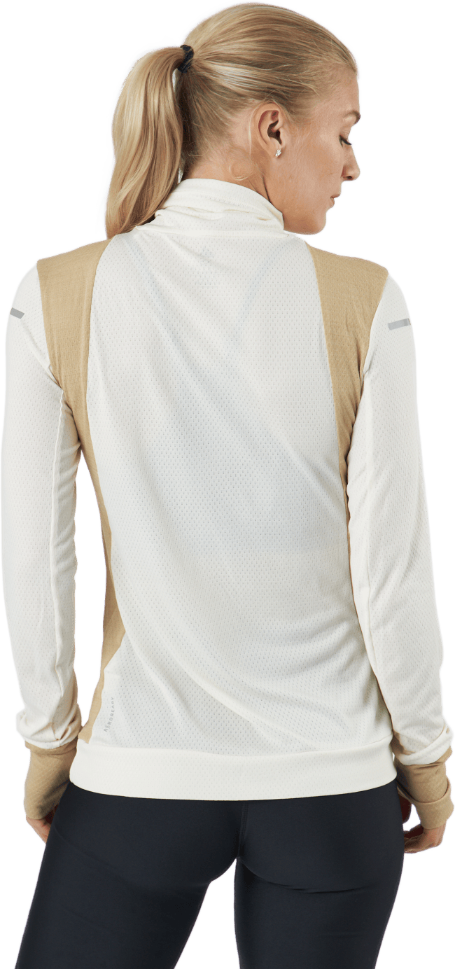 Adidas Blocked Longsleeve Tee Women Wonder White / Beige Tone - Bild 3