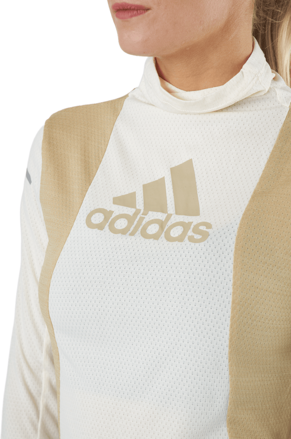 Adidas Blocked Longsleeve Tee Women Wonder White / Beige Tone - Bild 4