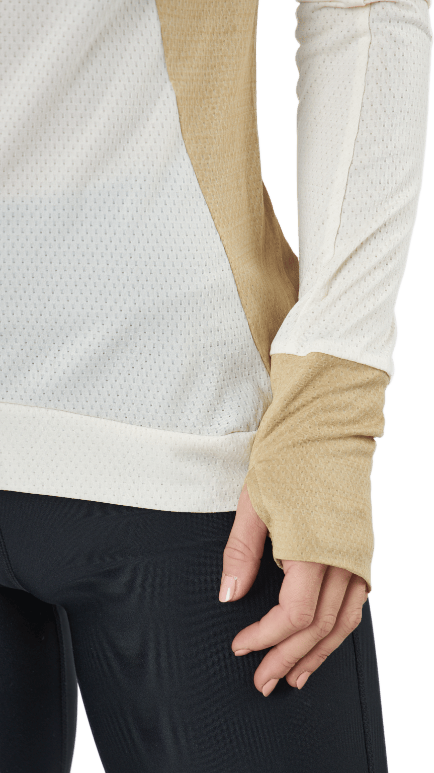 Adidas Blocked Longsleeve Tee Women Wonder White / Beige Tone - Bild 5