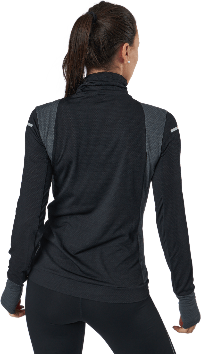 Adidas Blocked Longsleeve Tee Women Black / Grey Six - Bild 3