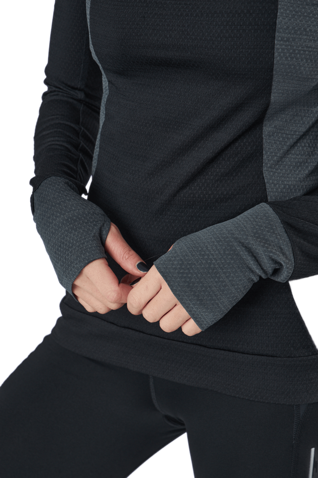 Adidas Blocked Longsleeve Tee Women Black / Grey Six - Bild 5