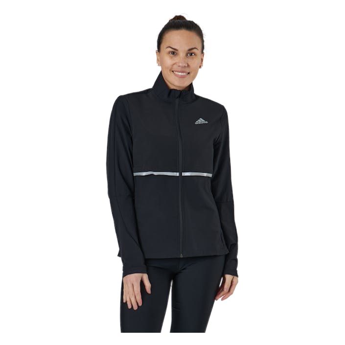 Adidas Own The Run Soft Shell Jacket Women Black, Female, Apparels, jackets, Running, Black, XS