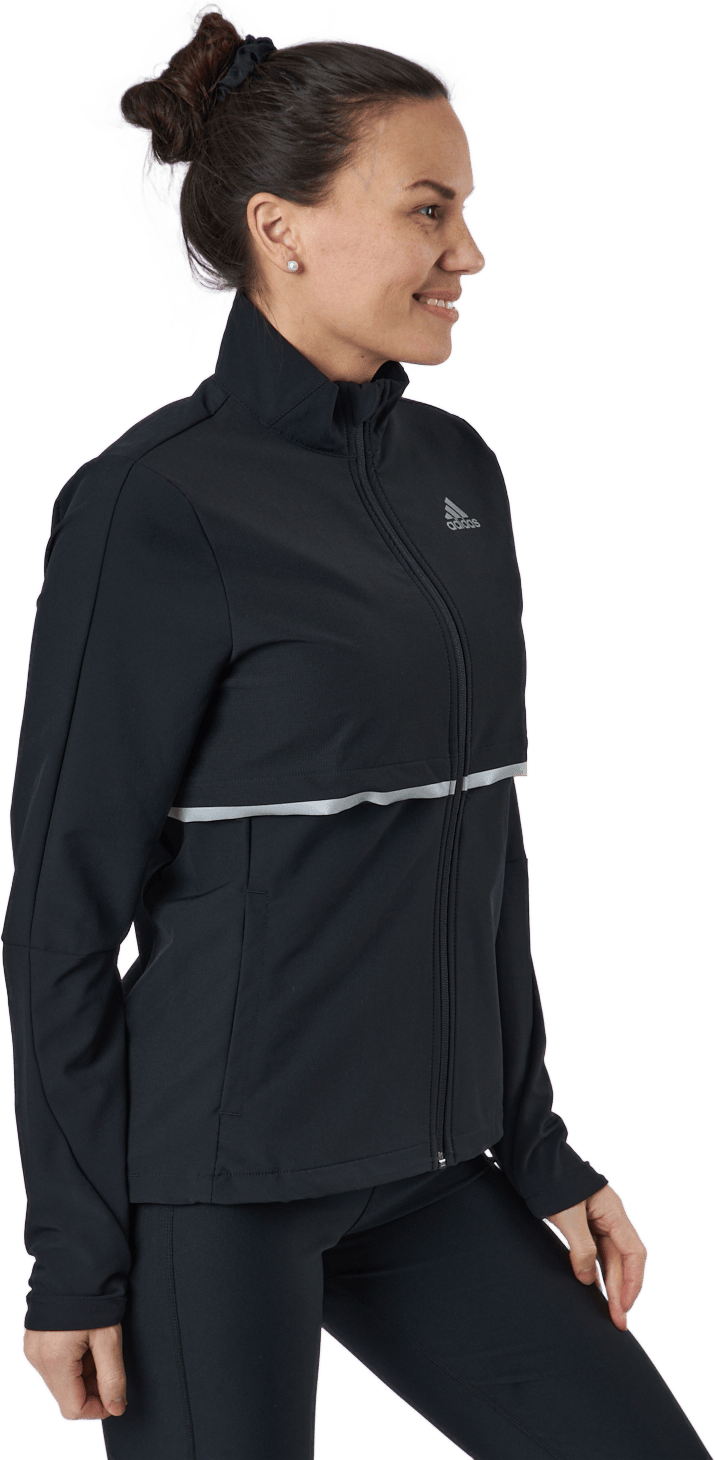 Adidas Own The Run Soft Shell Jacket Women Black - Bild 2