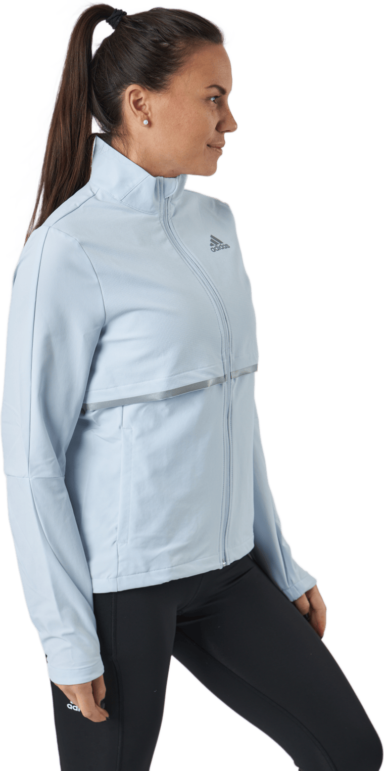 Adidas Own The Run Soft Shell Jacket Women Halo Blue - Bild 2