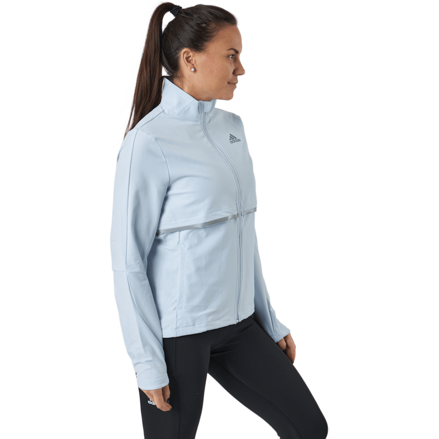 Adidas Own The Run Soft Shell Jacket Women Halo Blue - Bild 2