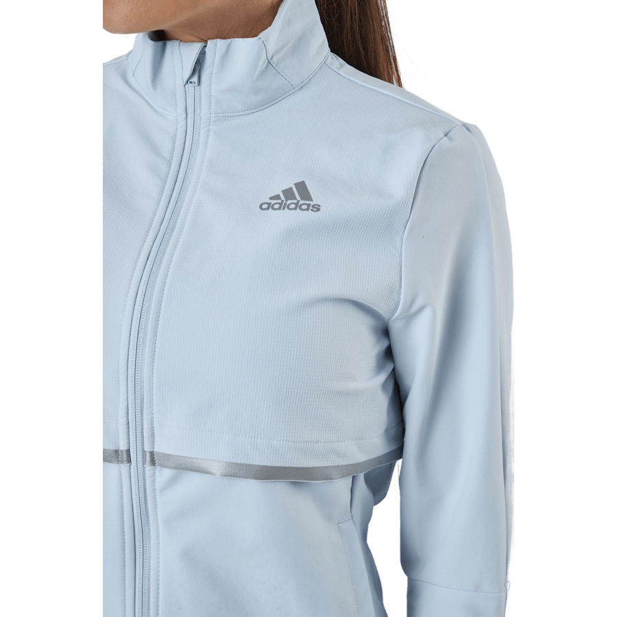 Adidas Own The Run Soft Shell Jacket Women Halo Blue - Bild 4