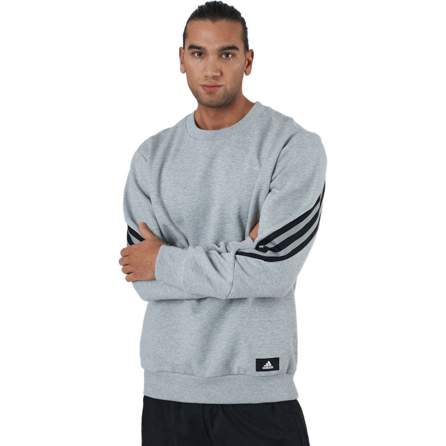 Sportswear Future Icons Three Stripes Crew Medium Grey Heather - Bild 2