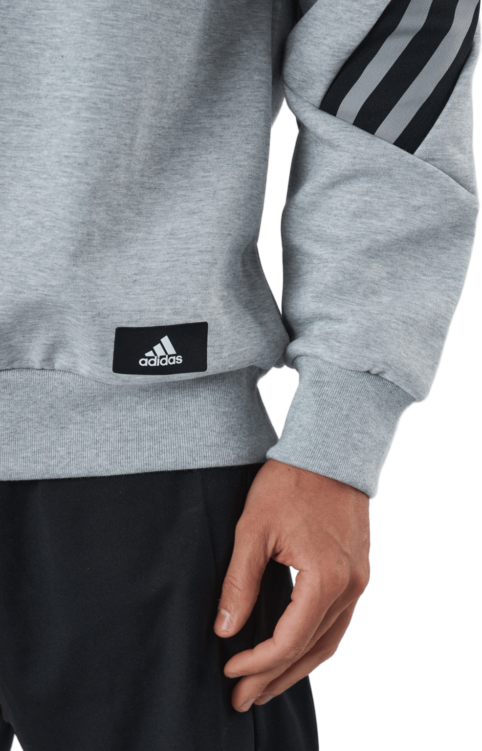 Sportswear Future Icons Three Stripes Crew Medium Grey Heather - Bild 4