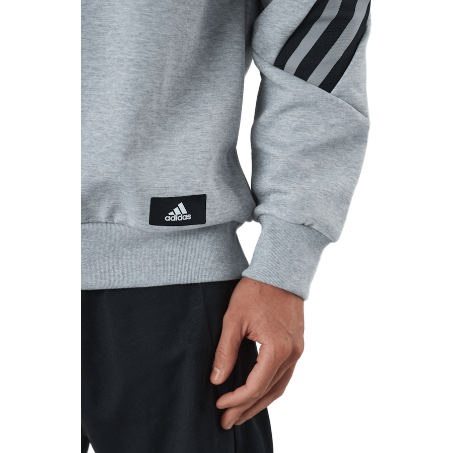 Sportswear Future Icons Three Stripes Crew Medium Grey Heather - Bild 4