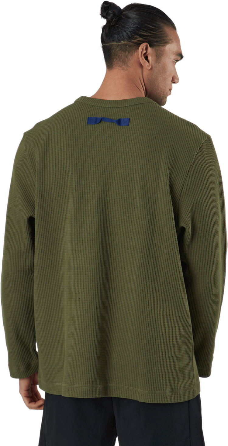 Sportswear Pocket Waffle Knit Crew Focus Olive - Bild 2