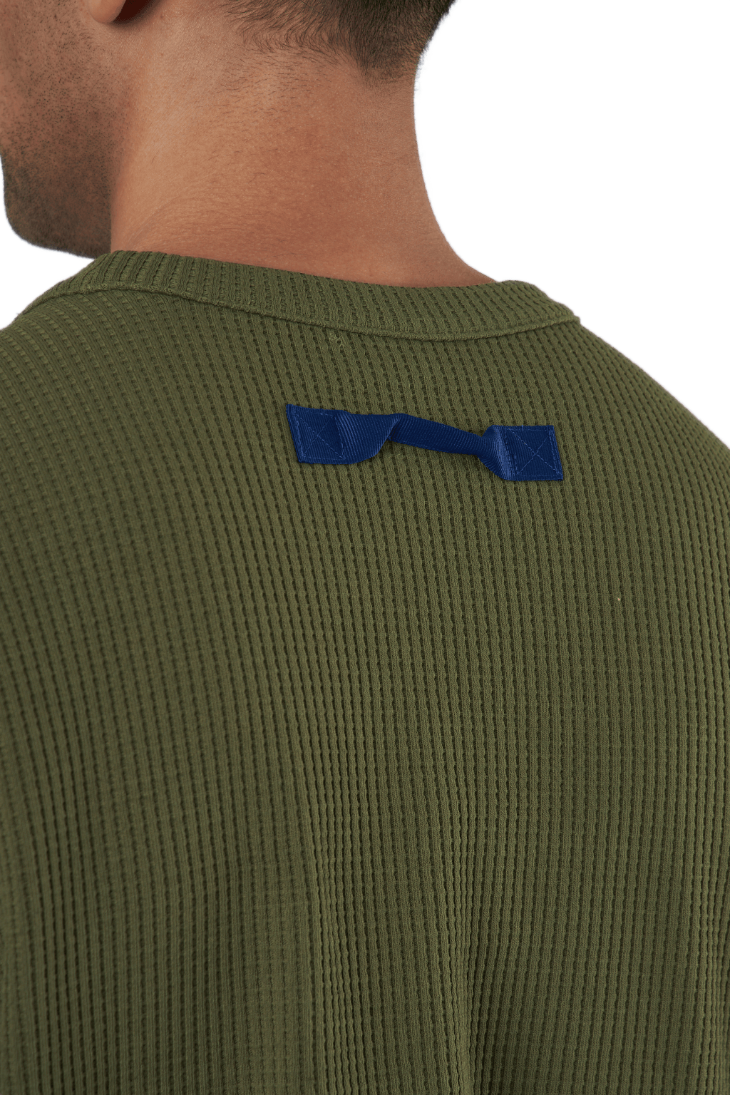 Sportswear Pocket Waffle Knit Crew Focus Olive - Bild 5