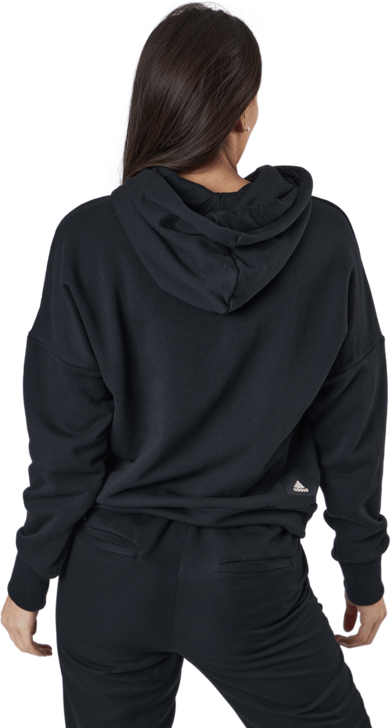 Adidas Sportswear Three Bar Hoodie Black - Bild 3