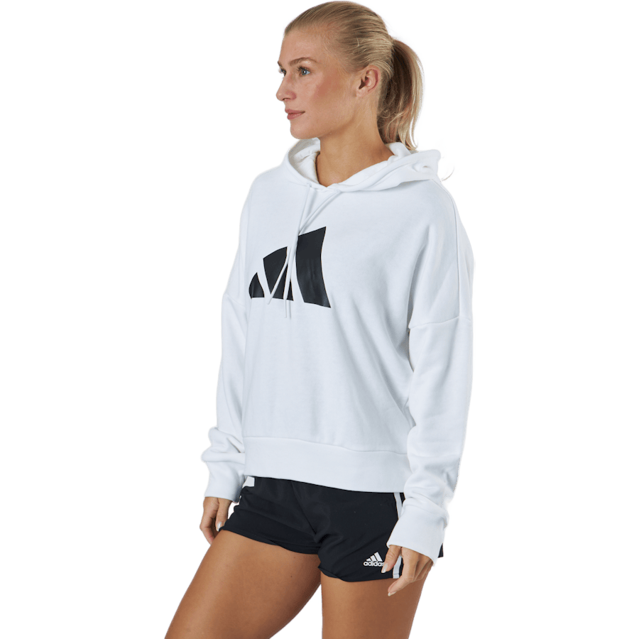 Adidas Sportswear Three Bar Hoodie White - Bild 2