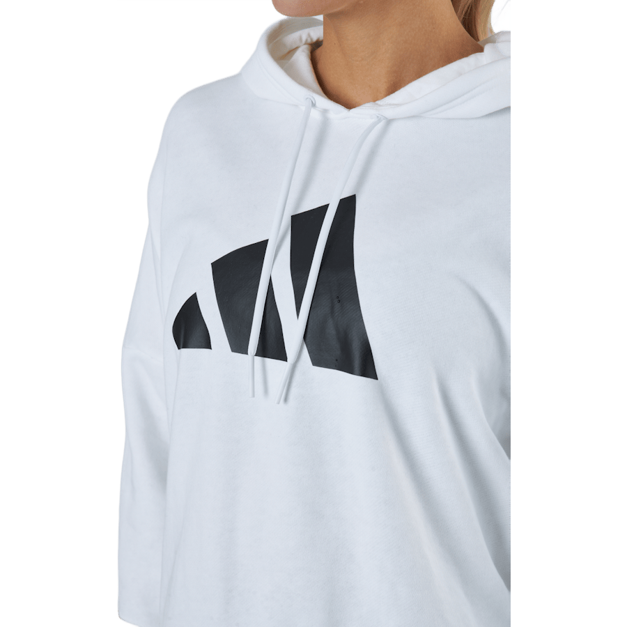 Adidas Sportswear Three Bar Hoodie White - Bild 5