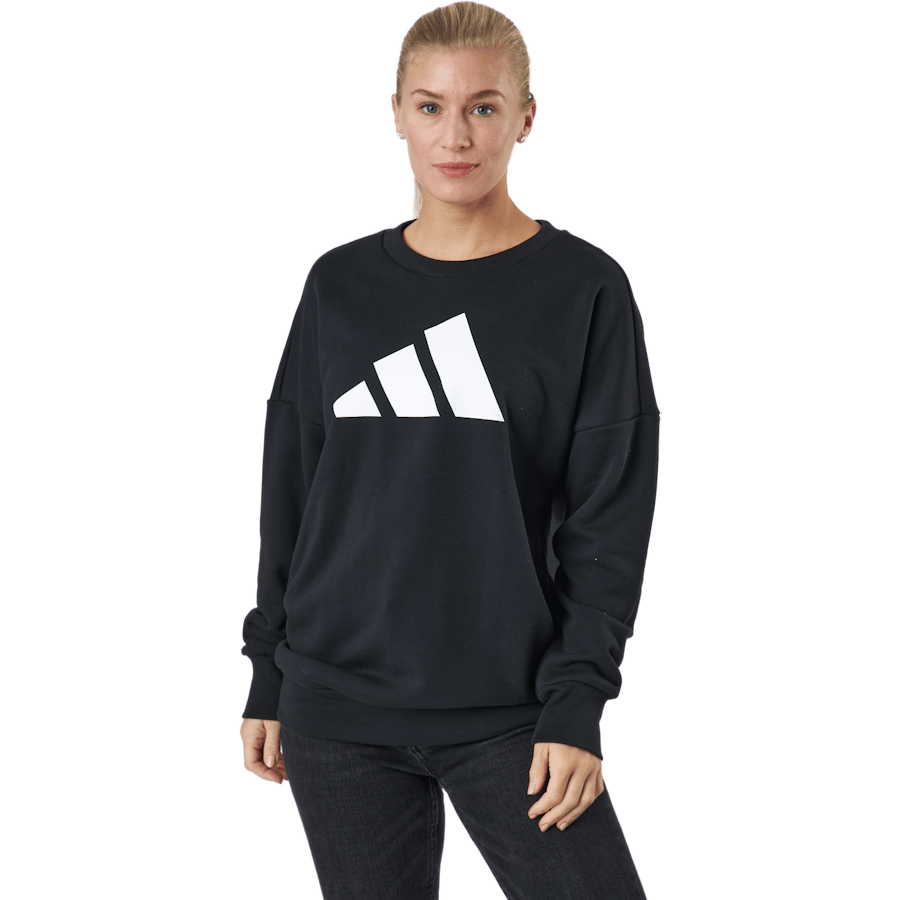 Adidas Sportswear Three Bar Sweatshirt Black