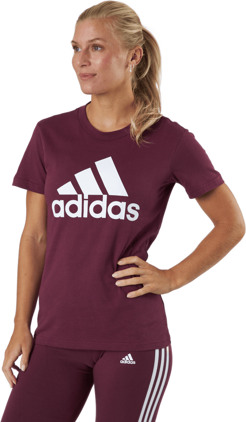 Essentials Regular T-Shirt Victory Crimson / White - Bild 2