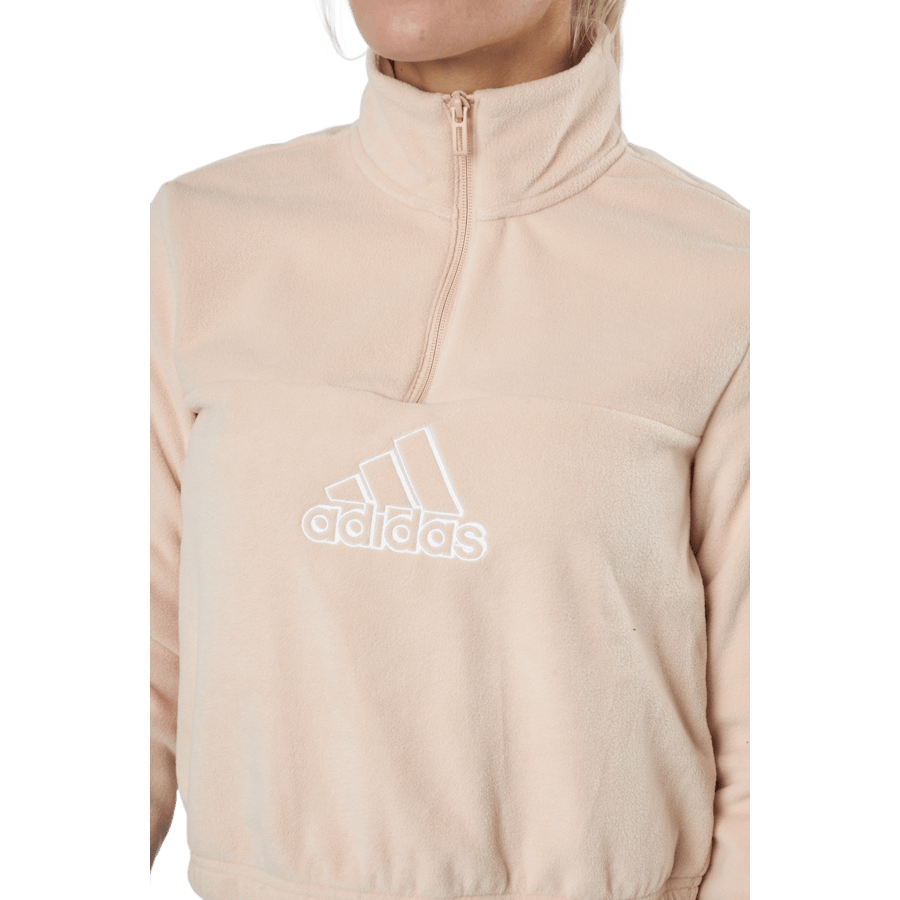 Brand Love Polarfleece Half-Zip Sweatshirt Halo Blush / White / Victory Crimson - Bild 4