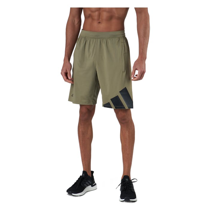 4Krft 3 Bar Short Orbit Green, Male, Apparels, Shorts, Workout, Beige, S