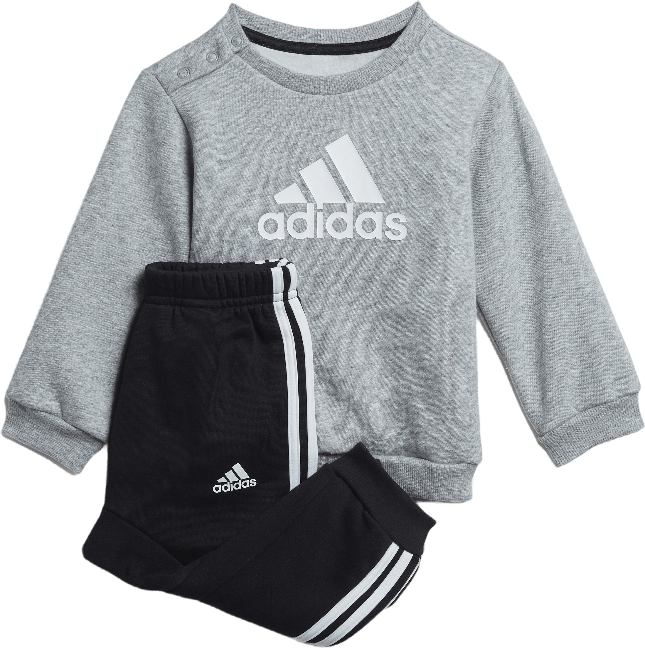 Badge Of Sport Jogger Set Medium Grey Heather, Unisex, Vêtements, survêtements et ensembles, Entraînement, Gris, 92