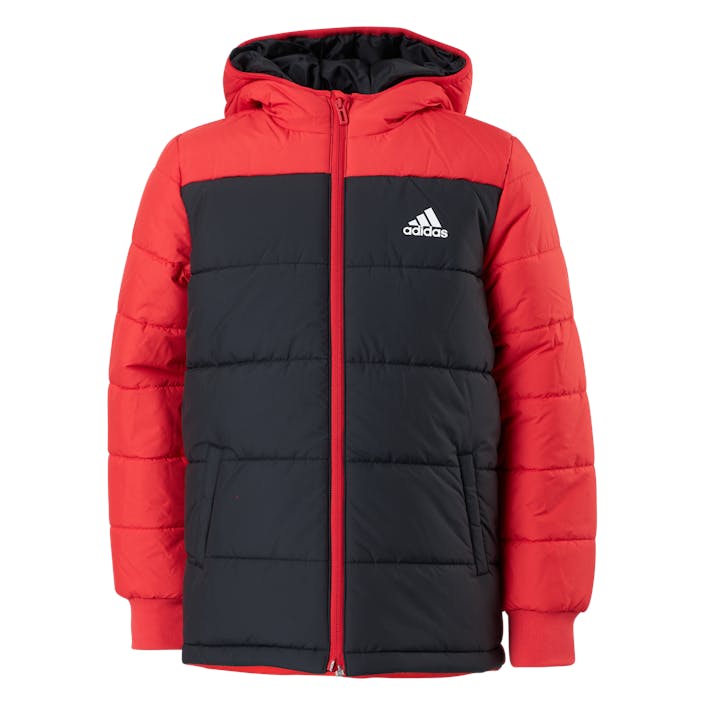 Yk Padded Jkt Black / Vivid Red / White, Unisex, Odevy, bundy, Posilovať, Červená, 116