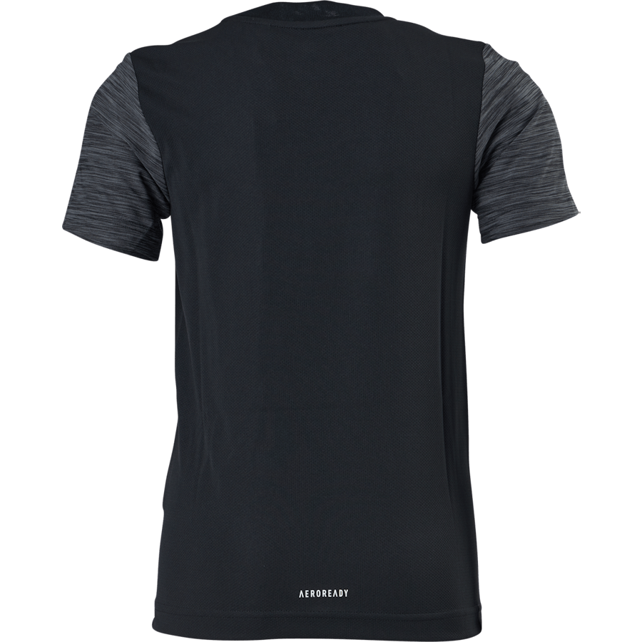 Boys Aeroready Heather Tee Black / Grey Four / White - Bild 3