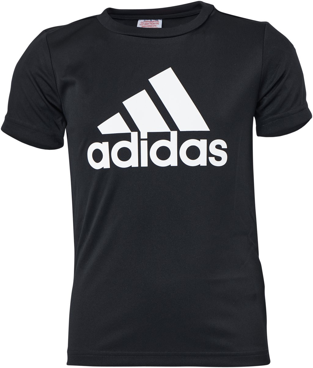 Adidas Boys D2M Big Logo T-Shirt Black / White, Unisex, Kläder, T-shirt, Svart, 122